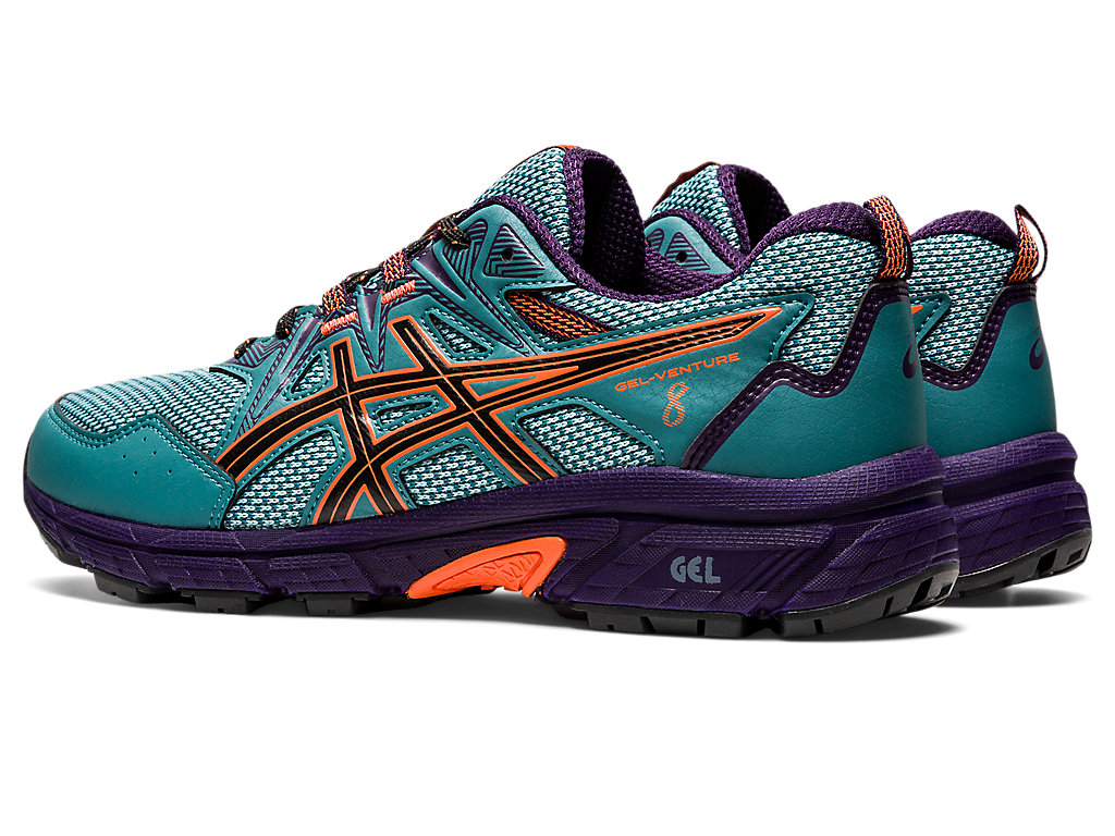 Sapatilhas Trail Running Asics Gel-Venture 8 Feminino Verdes Escuro Laranja | 6714-MIUDJ