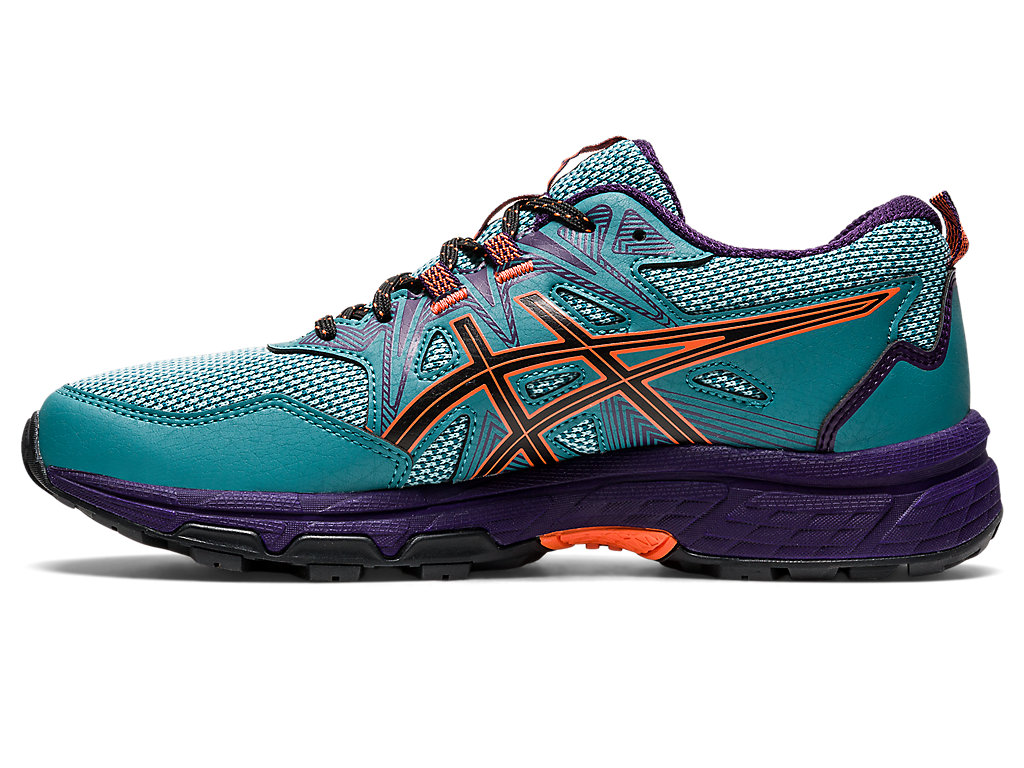 Sapatilhas Trail Running Asics Gel-Venture 8 Feminino Verdes Escuro Laranja | 6714-MIUDJ