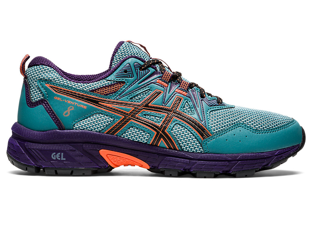 Sapatilhas Trail Running Asics Gel-Venture 8 Feminino Verdes Escuro Laranja | 6714-MIUDJ