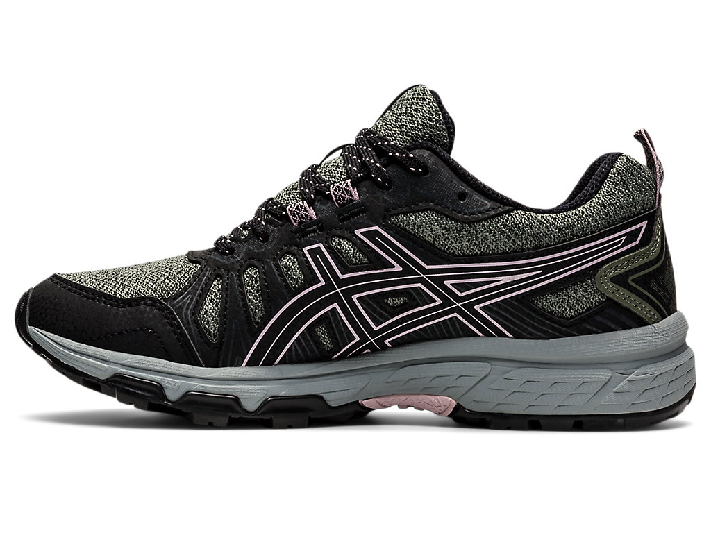 Sapatilhas Trail Running Asics Gel-Venture 7 Feminino Verdes Rosa | 7306-SKCTY