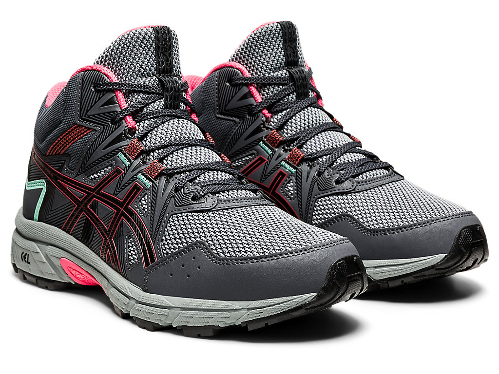 Sapatilhas Trail Running Asics Gel-Venture 8 Mt Feminino Cinzentas Rosa | 8162-JPNHF