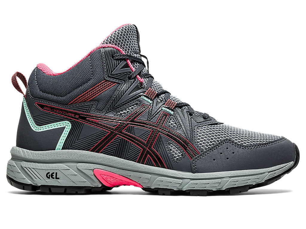 Sapatilhas Trail Running Asics Gel-Venture 8 Mt Feminino Cinzentas Rosa | 8162-JPNHF