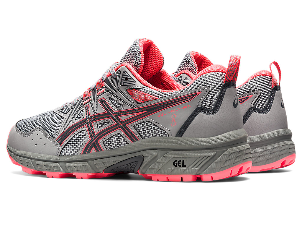 Sapatilhas Trail Running Asics Gel-Venture 8 Feminino Cinzentas Coral | 8437-JNVFC