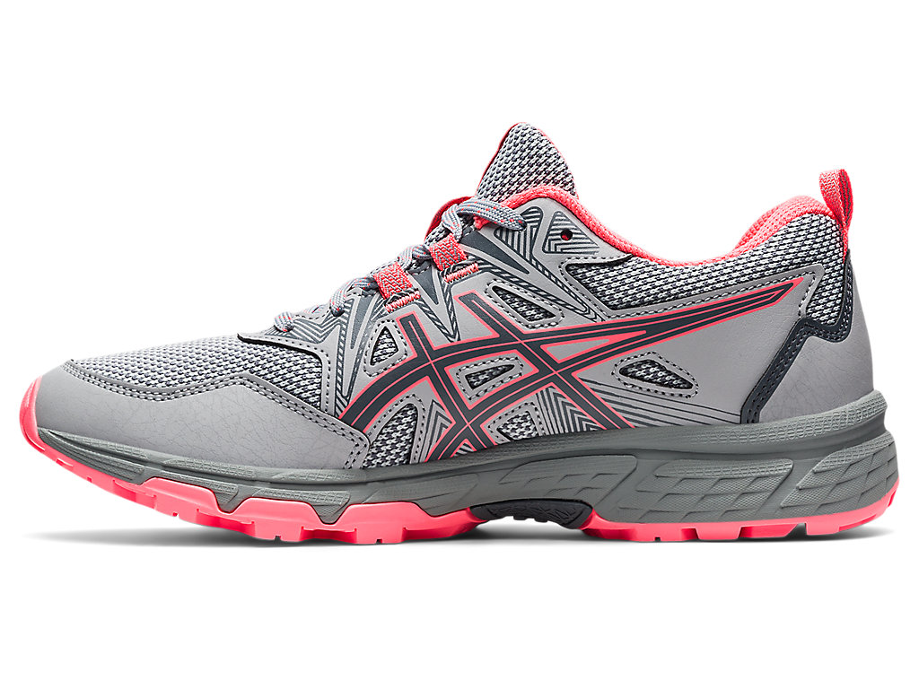 Sapatilhas Trail Running Asics Gel-Venture 8 Feminino Cinzentas Coral | 8437-JNVFC