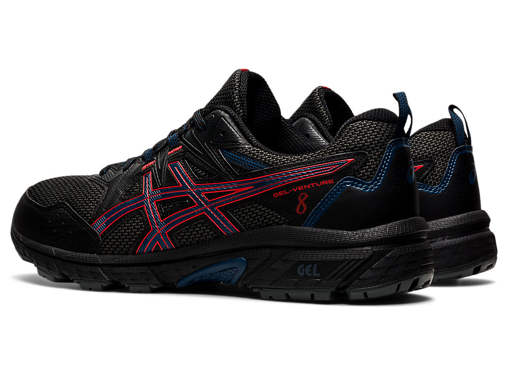 Sapatilhas Trail Running Asics Gel-Venture 8 Masculino Pretas Vermelhas | 8476-SURNH