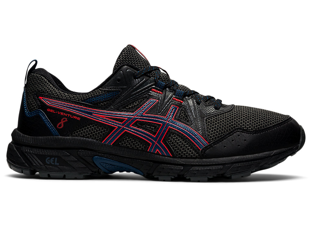 Sapatilhas Trail Running Asics Gel-Venture 8 Masculino Pretas Vermelhas | 8476-SURNH