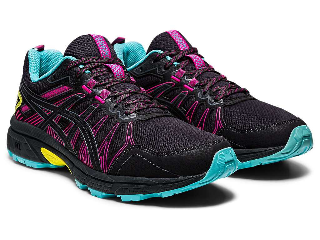 Sapatilhas Trail Running Asics Gel-Venture 7 Feminino Cinzentas Escuro | 9570-XRHZP