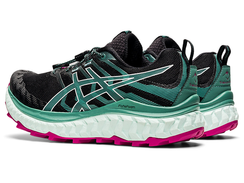 Sapatilhas Trail Running Asics Trabuco Max Feminino Pretas | 0321-BELTP