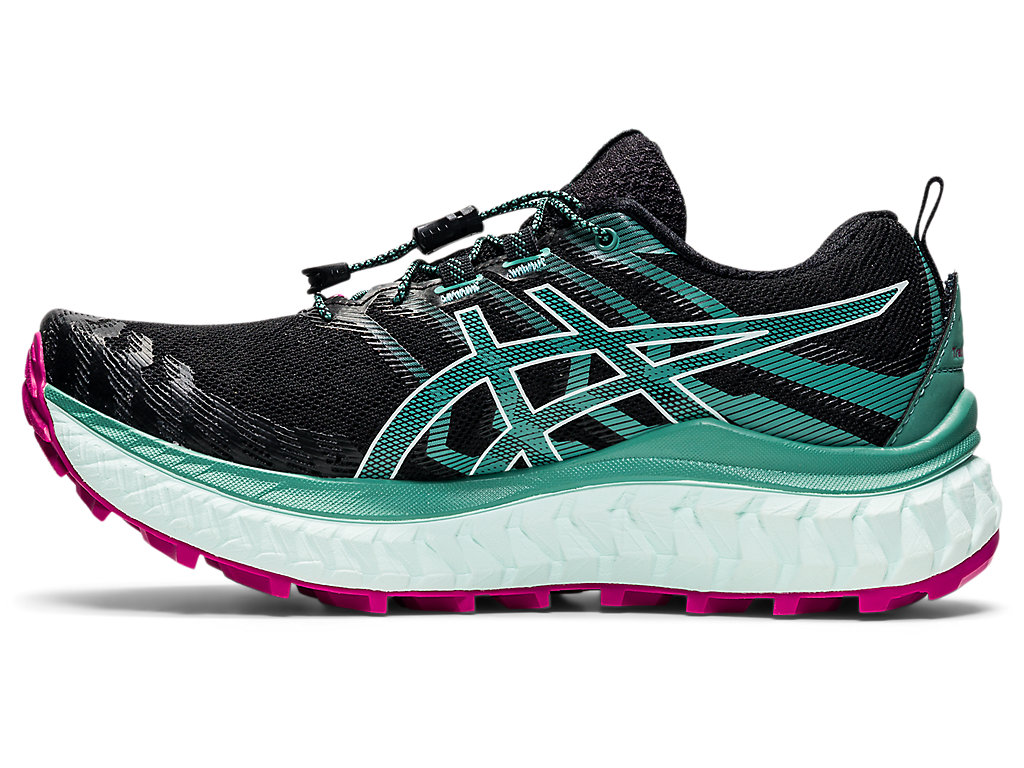 Sapatilhas Trail Running Asics Trabuco Max Feminino Pretas | 0321-BELTP