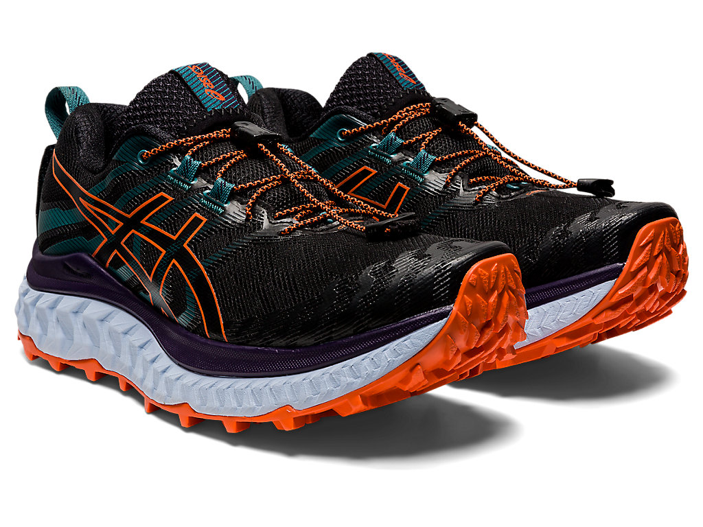 Sapatilhas Trail Running Asics Trabuco Max Feminino Pretas Laranja | 2731-UPVXW