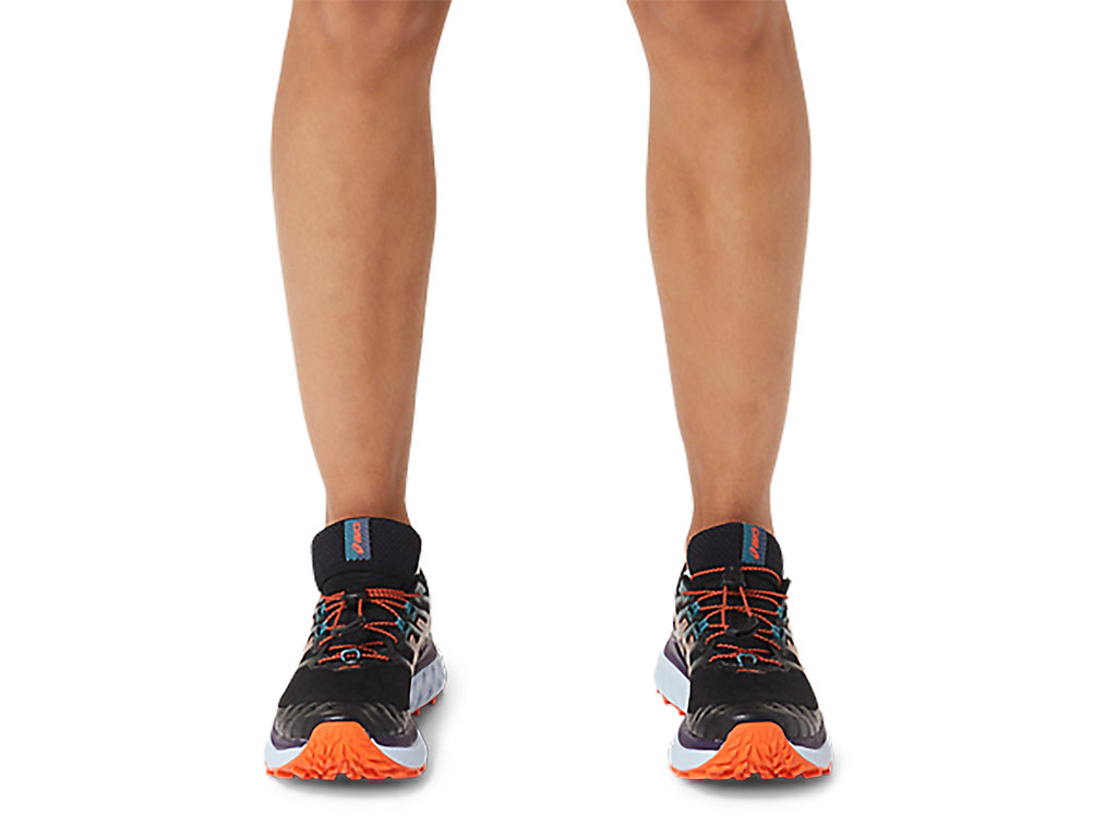 Sapatilhas Trail Running Asics Trabuco Max Feminino Pretas Laranja | 2731-UPVXW