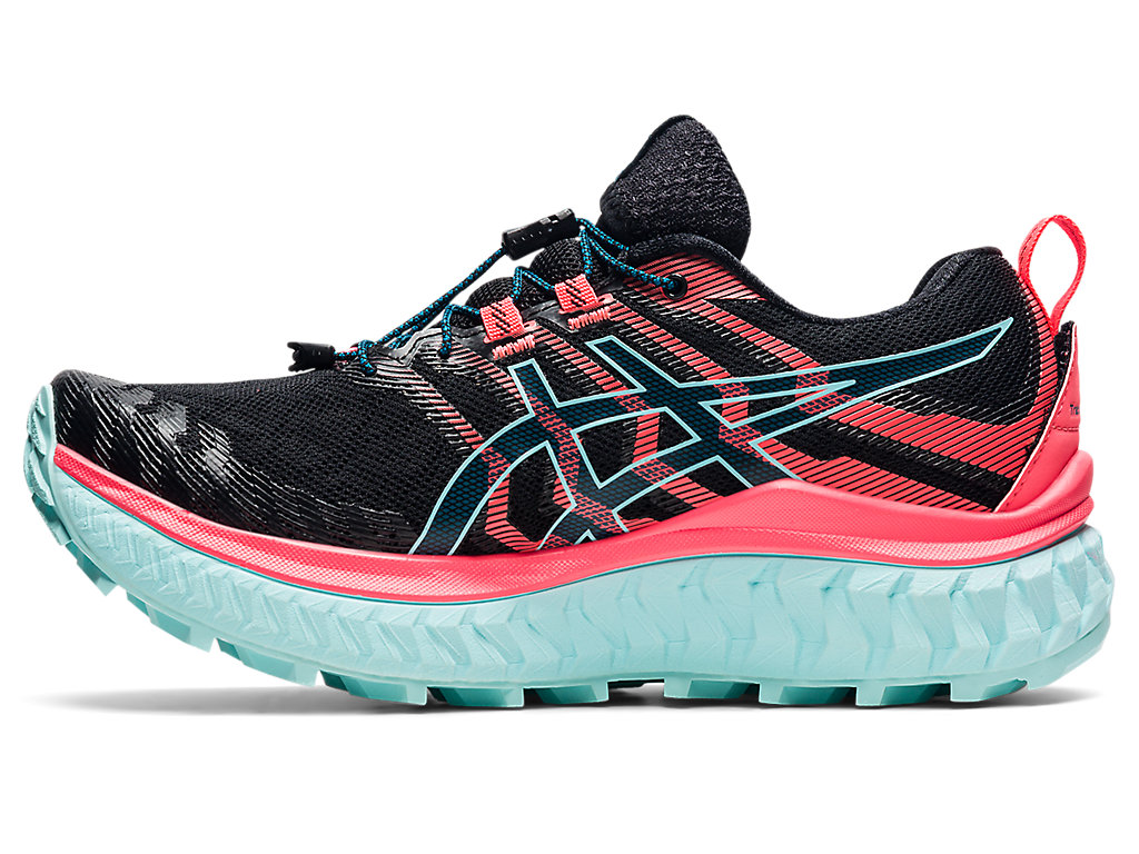 Sapatilhas Trail Running Asics Trabuco Max Feminino Pretas Coral | 8512-GAONT