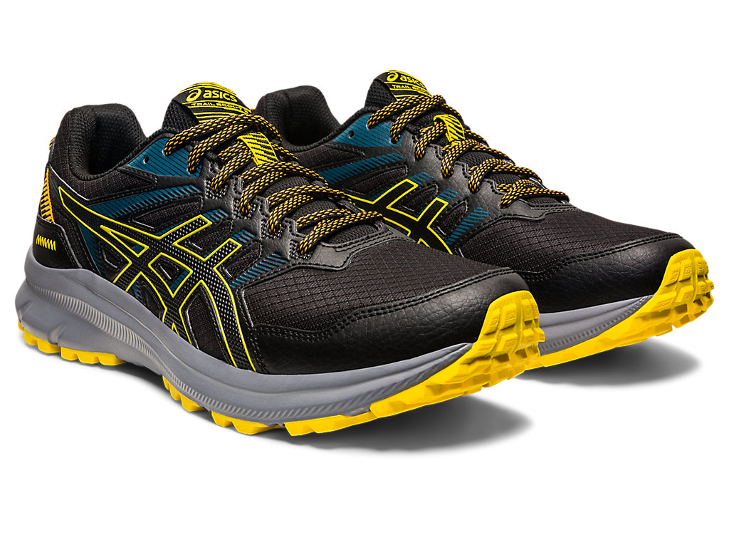 Sapatilhas Trail Running Asics Trilha Scout 2 Masculino Pretas Amarelas | 0263-POUKL