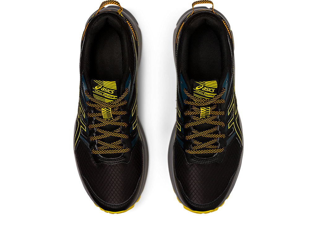 Sapatilhas Trail Running Asics Trilha Scout 2 Masculino Pretas Amarelas | 0263-POUKL