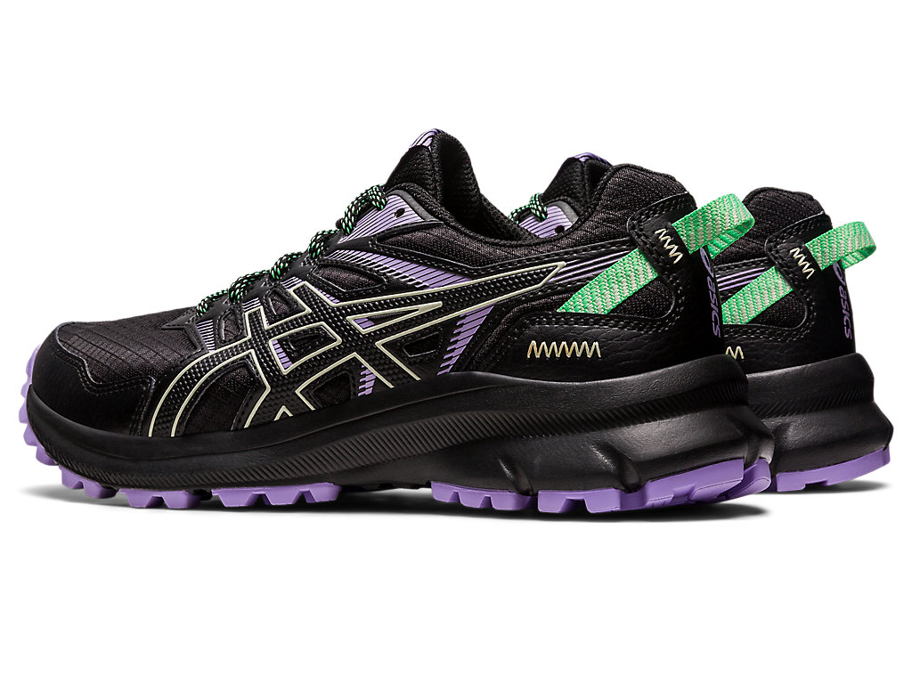 Sapatilhas Trail Running Asics Trilha Scout 2 Feminino Pretas Verdes | 0379-KQEPO