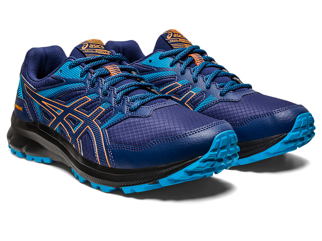 Sapatilhas Trail Running Asics Trilha Scout 2 Masculino Azul Anil Azuis Azuis | 1295-HRTAC