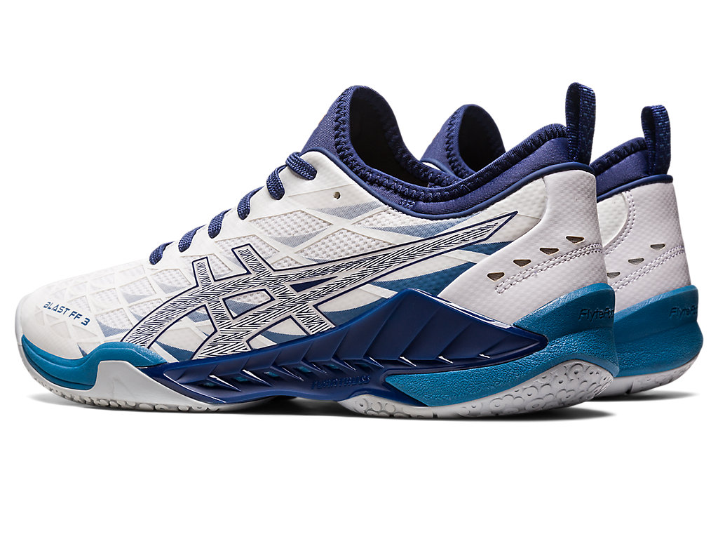 Sapatilhas Voleibol Asics Blast Ff 3 Masculino Branco Azul Claro | 9087-TOKJN