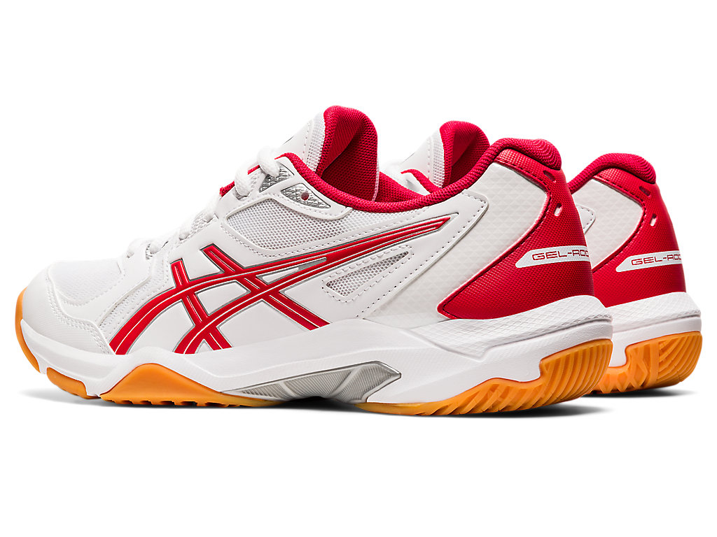 Sapatilhas Voleibol Asics Gel-Rocket 10 Feminino Branco Vermelhas | 0786-CPUNF