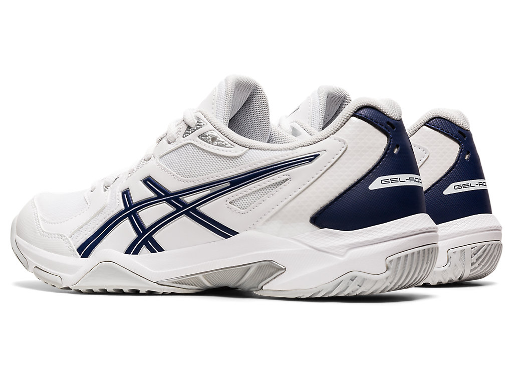 Sapatilhas Voleibol Asics Gel-Rocket 10 Feminino Branco Azul Marinho | 6134-VCLBN