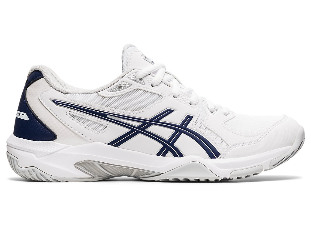 Sapatilhas Voleibol Asics Gel-Rocket 10 Feminino Branco Azul Marinho | 6134-VCLBN