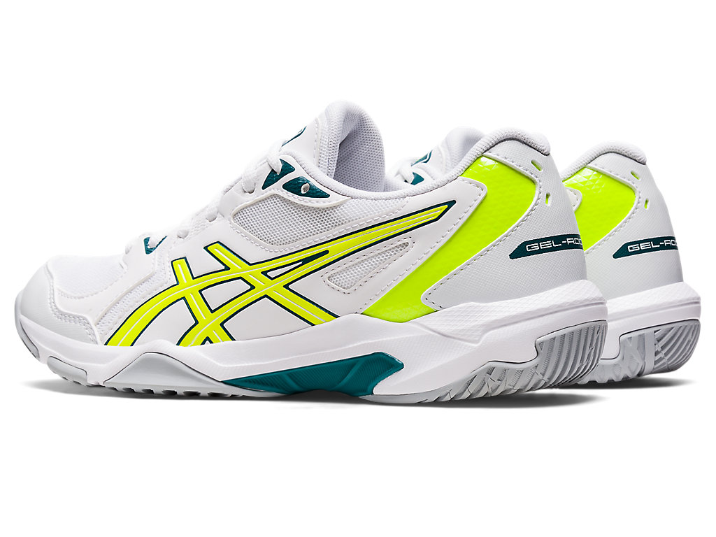 Sapatilhas Voleibol Asics Gel-Rocket 10 Feminino Branco Amarelas | 9850-EBLKJ