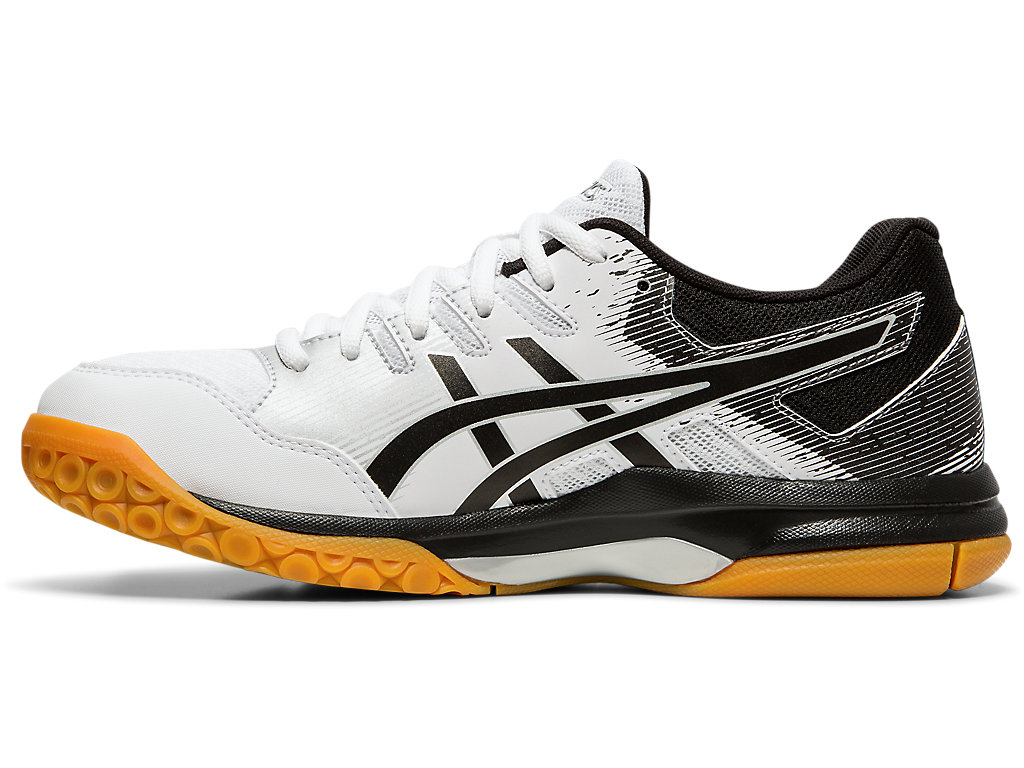 Sapatilhas Voleibol Asics Gel-Rocket 9 Feminino Branco Pretas | 5987-DOBXU