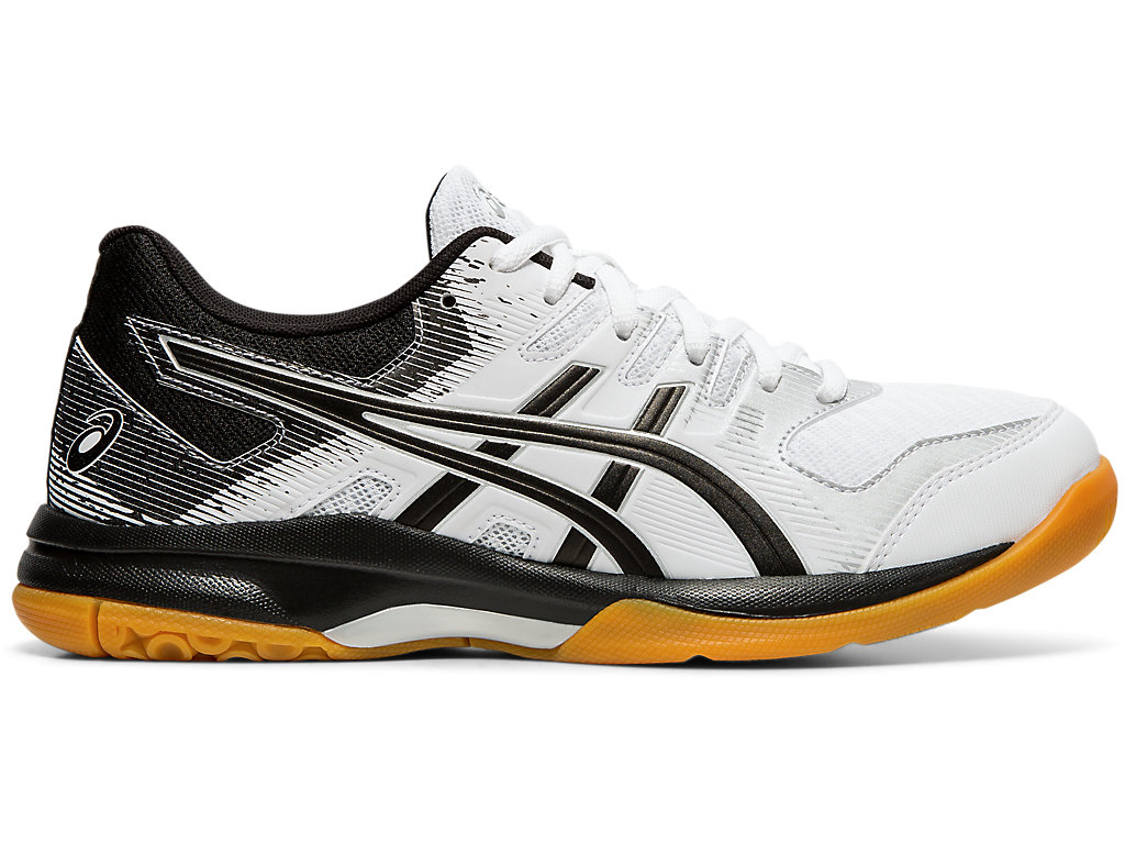 Sapatilhas Voleibol Asics Gel-Rocket 9 Feminino Branco Pretas | 5987-DOBXU