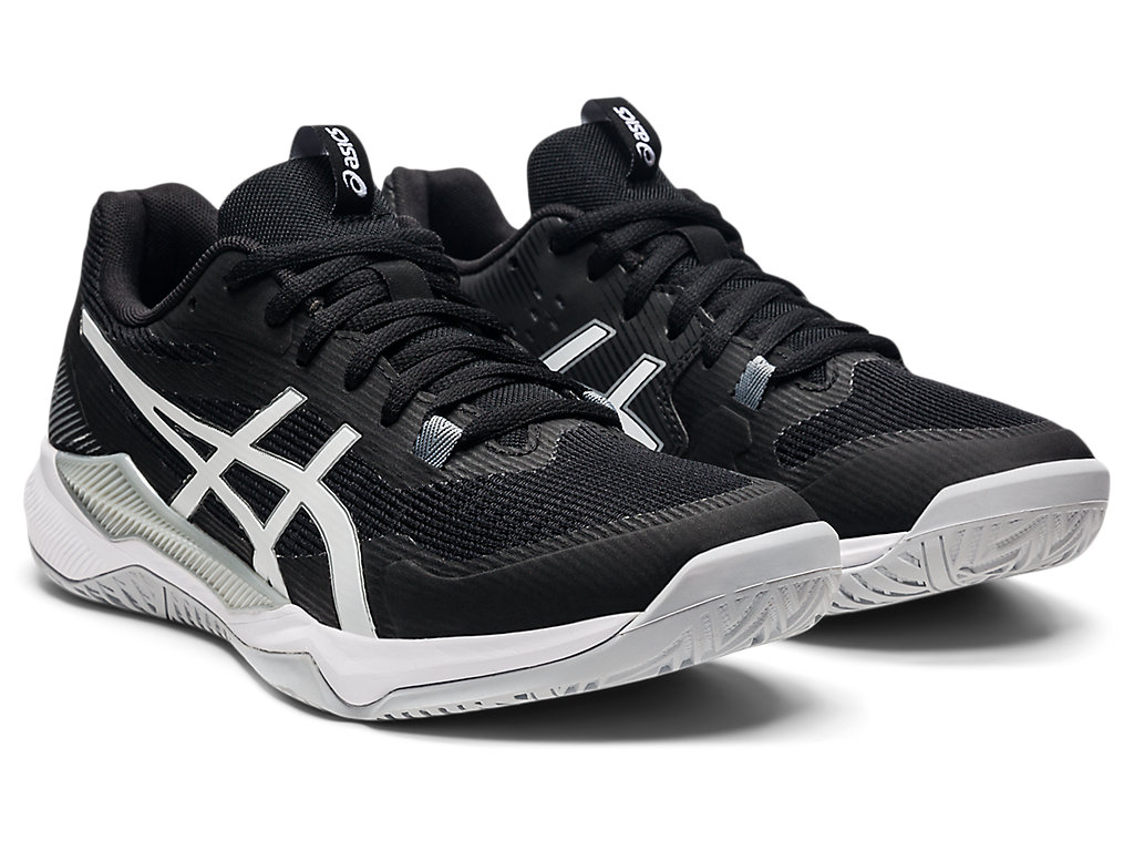 Sapatilhas Voleibol Asics Gel-Tactic Feminino Pretas Branco | 4057-QXCDU