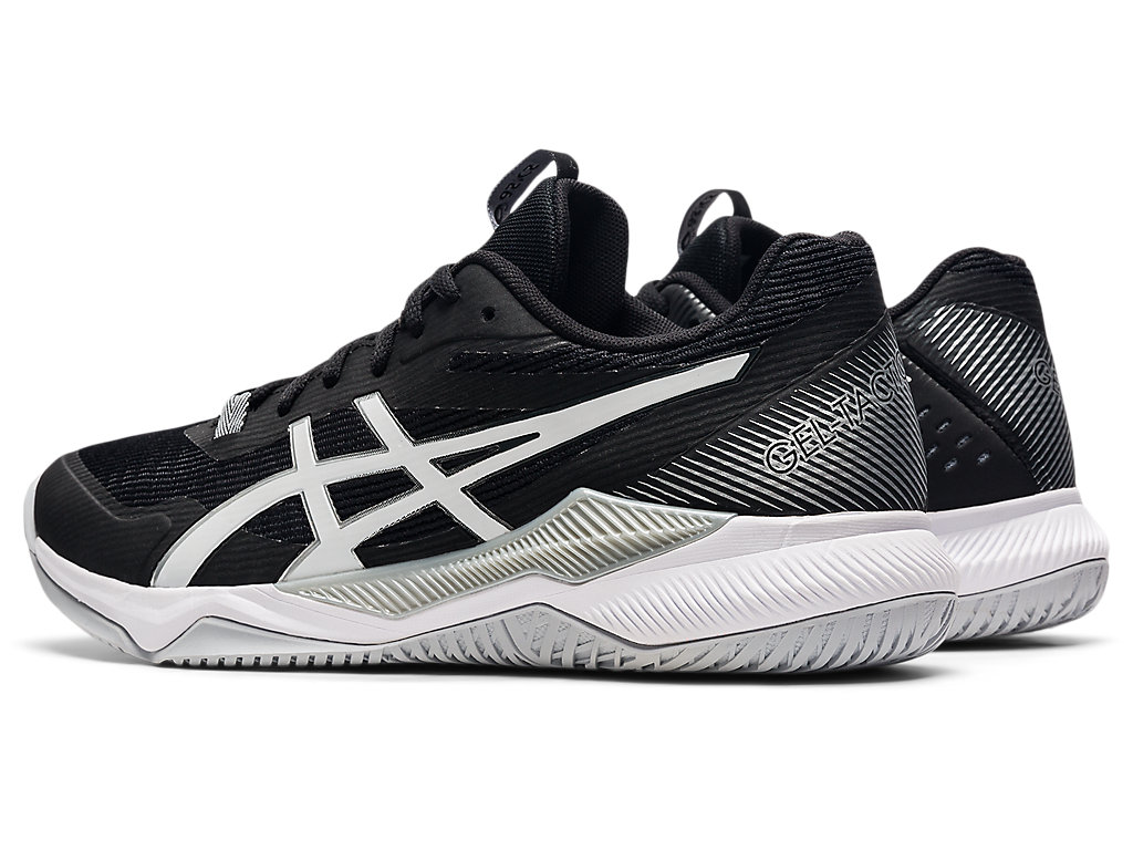 Sapatilhas Voleibol Asics Gel-Tactic Feminino Pretas Branco | 4057-QXCDU