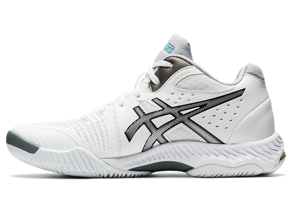 Sapatilhas Voleibol Asics Netburner Ballistic Ff Mt 2 Feminino Branco Pretas | 1708-YFBJU