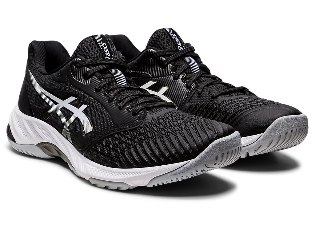 Sapatilhas Voleibol Asics Netburner Ballistic Ff 3 Masculino Pretas Branco | 2861-CSGLR