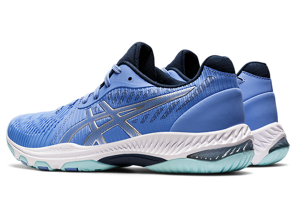 Sapatilhas Voleibol Asics Netburner Ballistic Ff 2 Feminino Azuis Prateadas | 3067-VZGJU