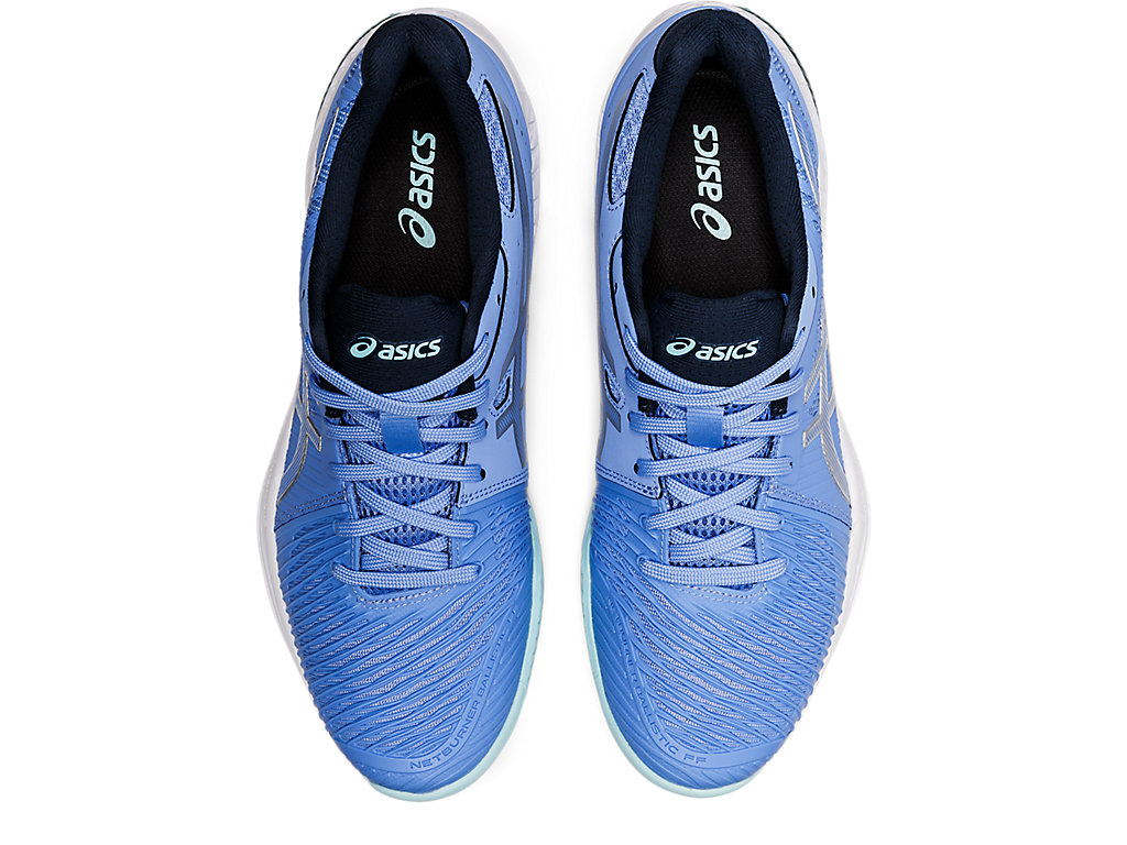 Sapatilhas Voleibol Asics Netburner Ballistic Ff 2 Feminino Azuis Prateadas | 3067-VZGJU