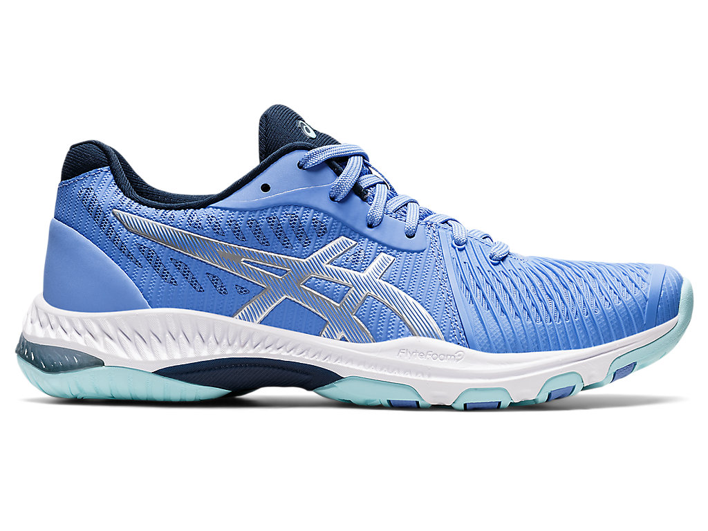 Sapatilhas Voleibol Asics Netburner Ballistic Ff 2 Feminino Azuis Prateadas | 3067-VZGJU