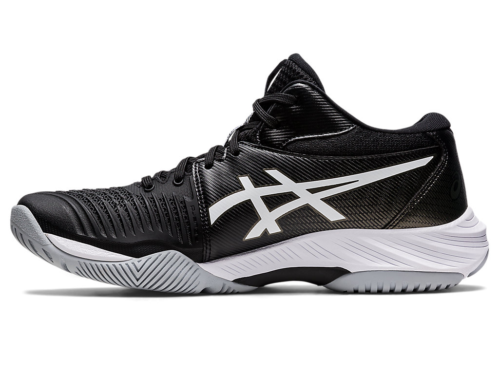 Sapatilhas Voleibol Asics Netburner Ballistic Ff Mt 3 Masculino Pretas Branco | 3076-ORQSA