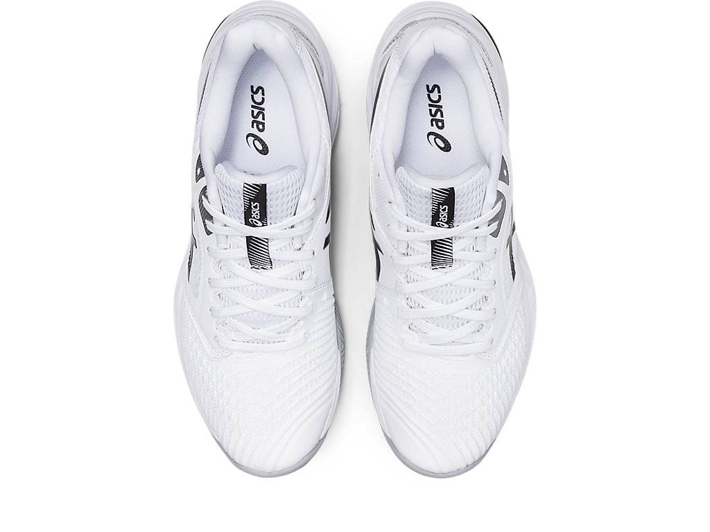 Sapatilhas Voleibol Asics Netburner Ballistic Ff 3 Feminino Branco Pretas | 3827-OBZKS