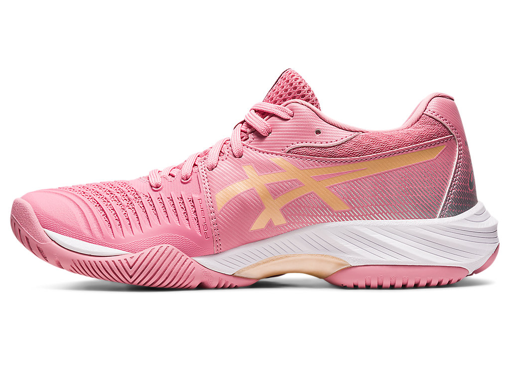 Sapatilhas Voleibol Asics Netburner Ballistic Ff 3 Feminino Rosa | 7521-BNUAG