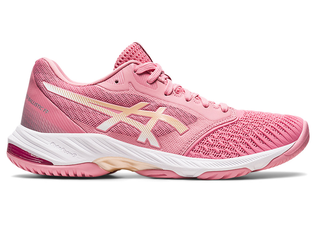 Sapatilhas Voleibol Asics Netburner Ballistic Ff 3 Feminino Rosa | 7521-BNUAG