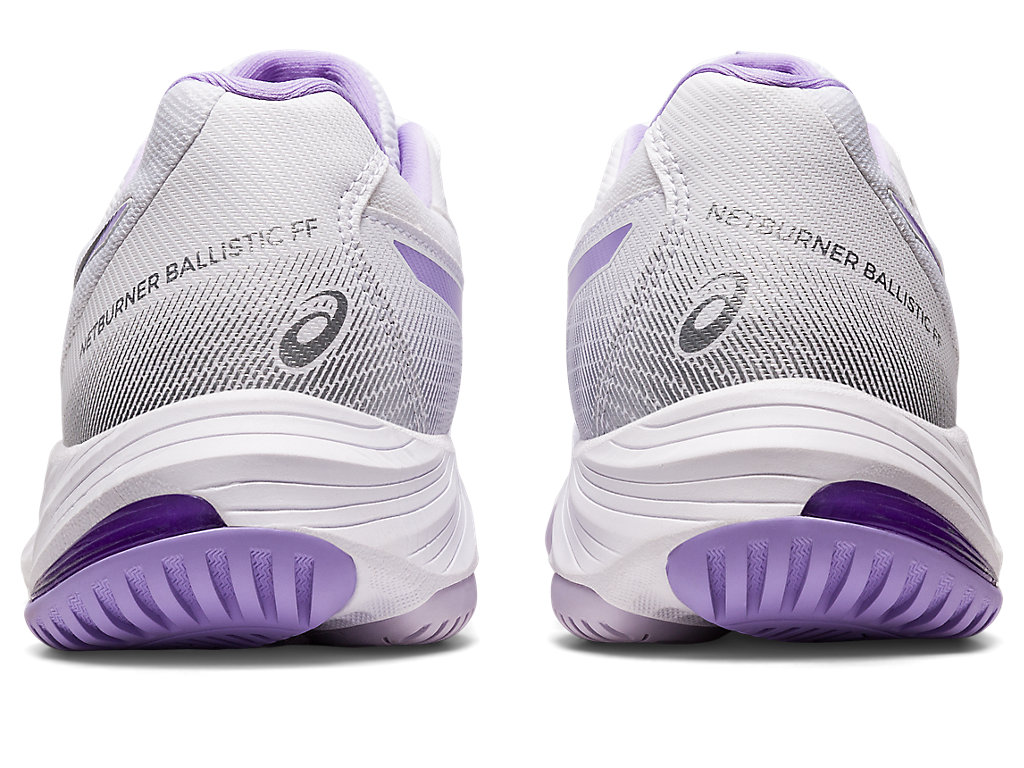 Sapatilhas Voleibol Asics Netburner Ballistic Ff 3 Feminino Branco Roxo | 8394-JEACF