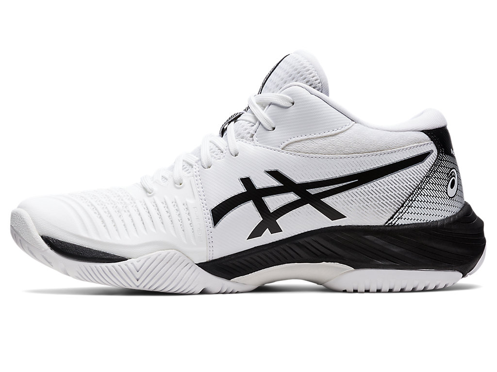 Sapatilhas Voleibol Asics Netburner Ballistic Ff Mt 3 Masculino Branco Pretas | 9387-BZHET