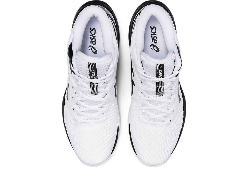 Sapatilhas Voleibol Asics Netburner Ballistic Ff Mt 3 Masculino Branco Pretas | 9387-BZHET