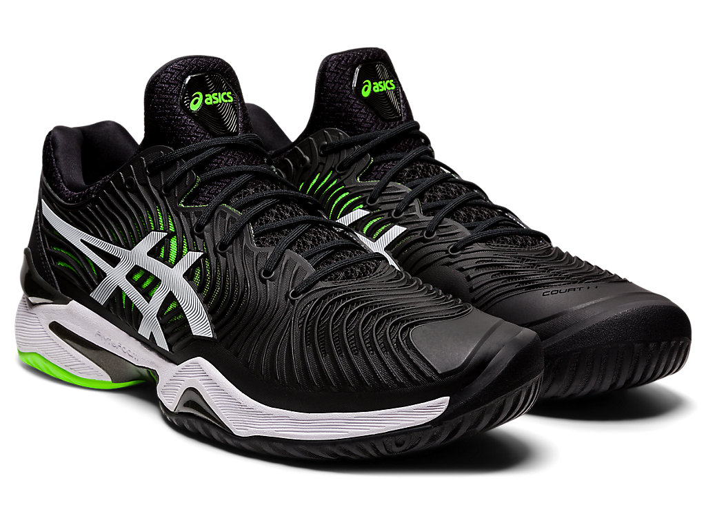 Sapatilhas de Tenis Asics Court Ff 2 Masculino Pretas Verdes | 5487-OLQGW