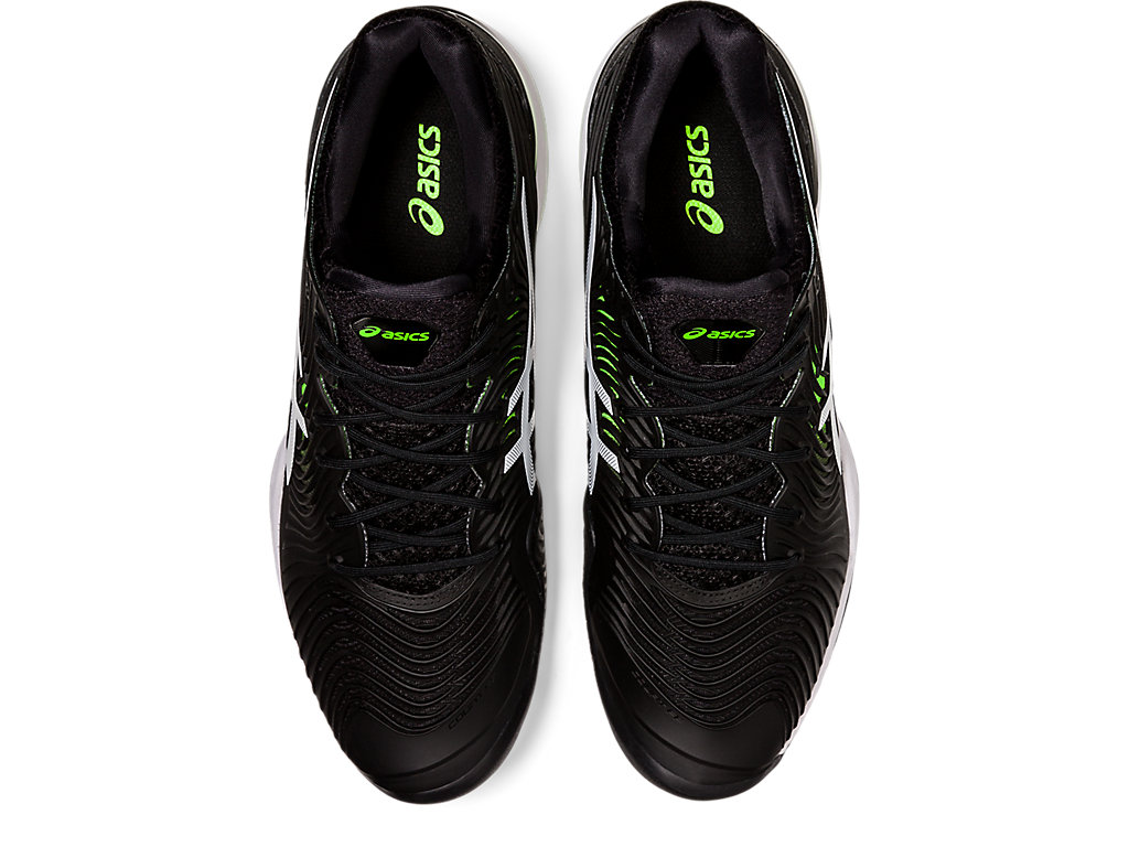 Sapatilhas de Tenis Asics Court Ff 2 Masculino Pretas Verdes | 5487-OLQGW