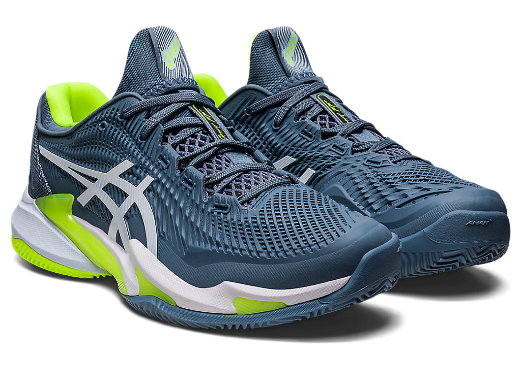 Sapatilhas de Tenis Asics Court Ff 3 Clay Masculino Cinzentas Azuis Branco | 3642-MZRXO