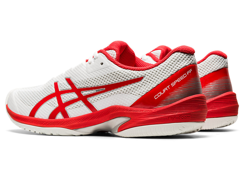 Sapatilhas de Tenis Asics Court Speed Ff Feminino Branco Vermelhas | 0549-UOSYT