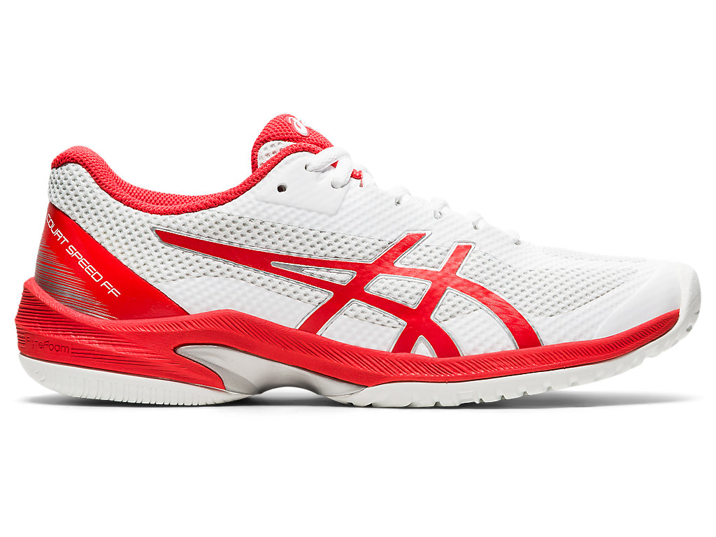 Sapatilhas de Tenis Asics Court Speed Ff Feminino Branco Vermelhas | 0549-UOSYT