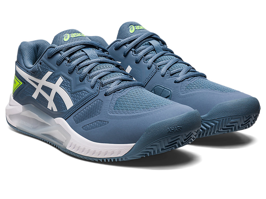 Sapatilhas de Tenis Asics Gel-Challenger 13 Clay Masculino Cinzentas Azuis Branco | 2897-FDMJC