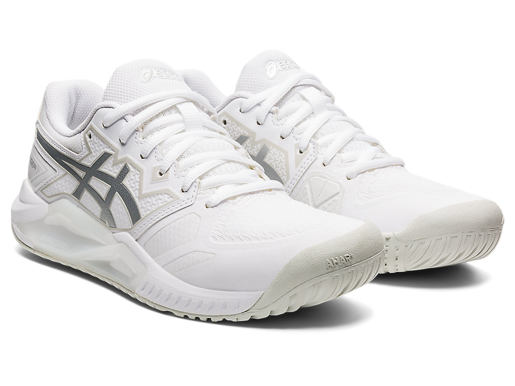 Sapatilhas de Tenis Asics Gel-Challenger 13 Feminino Branco Prateadas | 7605-ZOBQV