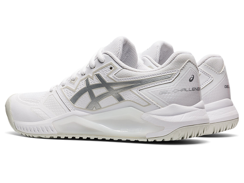 Sapatilhas de Tenis Asics Gel-Challenger 13 Feminino Branco Prateadas | 7605-ZOBQV