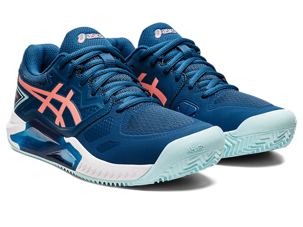 Sapatilhas de Tenis Asics Gel-Challenger 13 Clay Feminino Luz Azul Anil | 7930-PUKSY